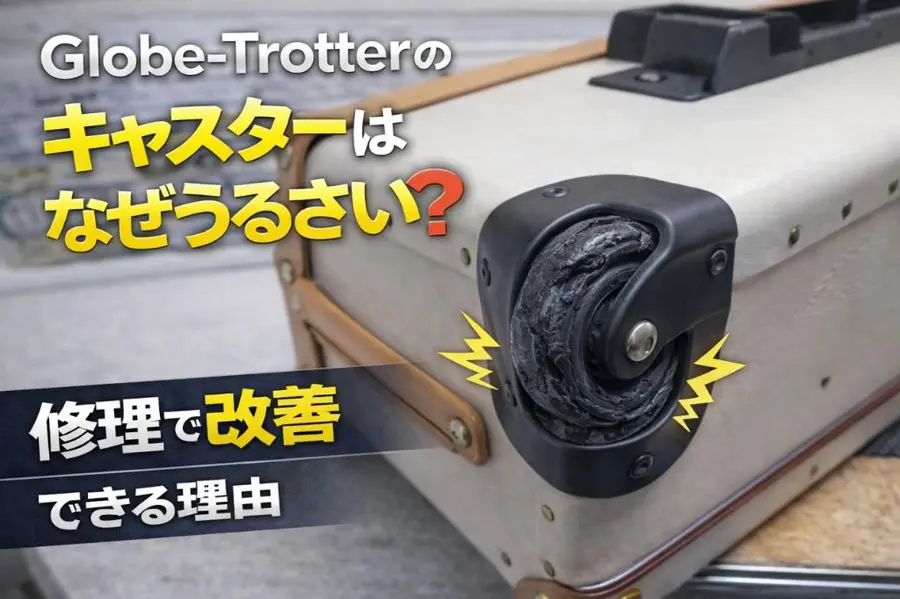 Globe-Trotterのキャスターはなぜうるさい？修理で改善できる理由